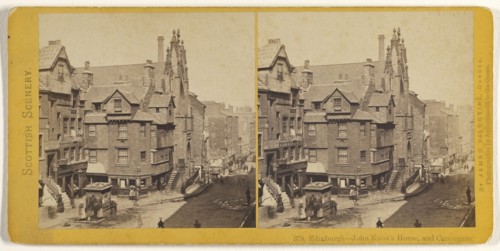 Edinburgh - John Knox's House, and Canongate; James Valentine, Scottish, 1815 - 1879, 1870s; Albumen silver print