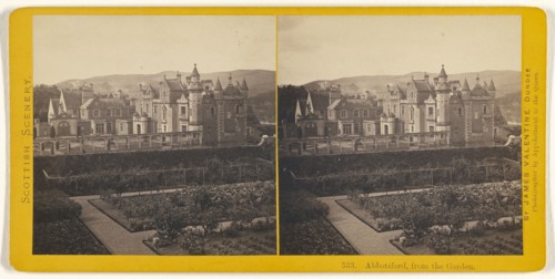 Abbotsford, from the Garden; James Valentine, Scottish, 1815 - 1879, 1870s; Albumen silver print