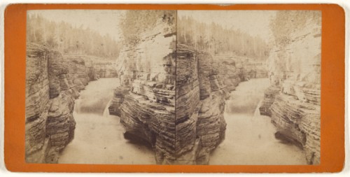 Natural steps at Montmorency; L.P. Vallée, Canadian, 1837 - 1905, active Quebéc, Canada, 1870s; Albumen silver print