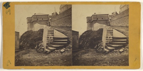 Hope Gate, Outside, L.P. Vallée, Canadian, 1837 - 1905, active Quebéc, Canada, 1865 - 1875; Albumen silver print