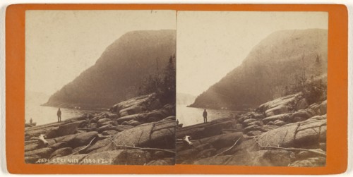Cape Eternity 1700 Feet; L.P. Vallée, Canadian, 1837 - 1905, active Quebéc, Canada, 1865 - 1875; Albumen silver print