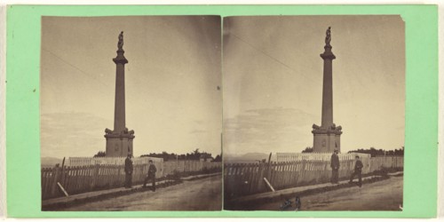 Quebec. Monument to the French on St. Foy's Road; L.P. Vallée, Canadian, 1837 - 1905, active Quebéc, Canada, 1865 - 1873