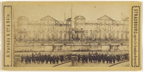 La Prafecture, Strasbourg; Varady & Company; about 1865; Albumen silver print