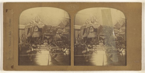 Voiture de Gala, Trianon, F. Grau, G.A.F., French, active 1850s - 1860s, 1855 - 1865; Hand-colored Albumen silver print