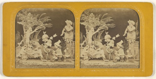 Naissance de Priape; Charles Dauvois, French, active 1860s, 1860s; Hand-colored Albumen silver print