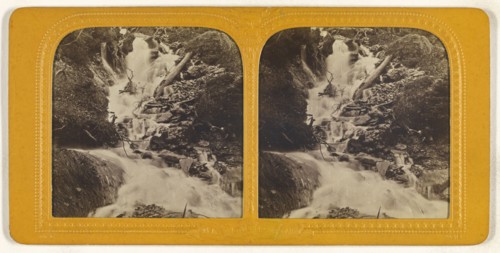Ravines du Weissembach Roselau, Suisse, Switzerland; Adolphe Block, French, 1829 - about 1900, about 1865; Hand-colored Albumen