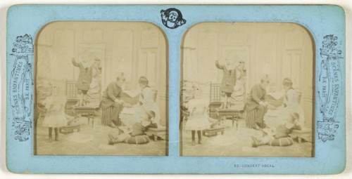 Concert Vocal; Adolphe Block, French, 1829 - about 1900, about 1865; Hand-colored Albumen silver print