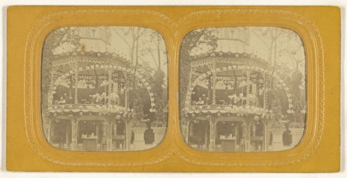Bal du Chateau Rouge, Paris; E. Lamy, French, active 1860s - 1870s, 1860s; Hand-colored Albumen silver print