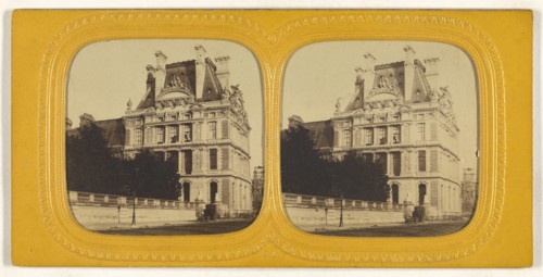 Pavillon de Flore, Tuileries; E. Lamy, French, active 1860s - 1870s, 1860s; Hand-colored Albumen silver print
