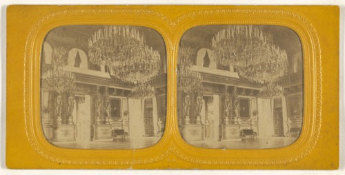 Salle de marechaux, Tuileries; E. Lamy, French, active 1860s - 1870s, 1860s; Hand-colored Albumen silver print