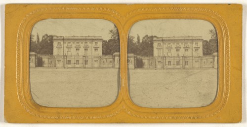 Grand Trianon, Versailles; E. Lamy, French, active 1860s - 1870s, 1860s; Hand-colored Albumen silver print