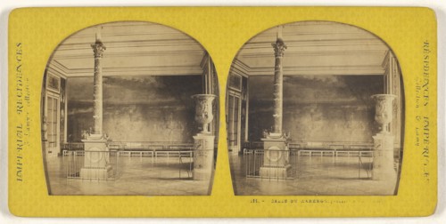 Salle de Marengo, Palais de Versailles, E. Lamy, French, active 1860s - 1870s, 1855 - 1865; Hand-colored Albumen silver print
