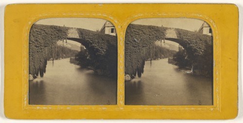 Pont de Betharain; French; 1855 - 1860; Hand-colored Albumen silver print