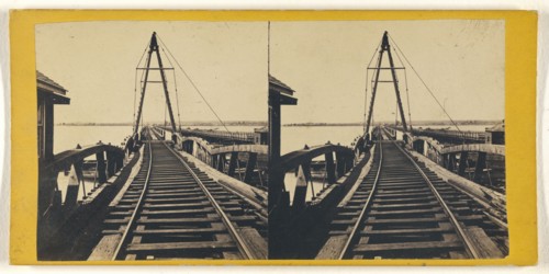 Long Bridge; George D. Wakely, American, active 1856 - 1880, about 1865; Albumen silver print