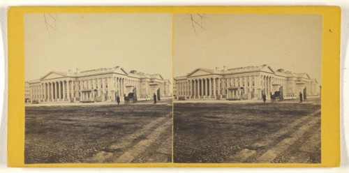 U.S. Treasury. North Front; George D. Wakely, American, active 1856 - 1880, about 1866; Albumen silver print