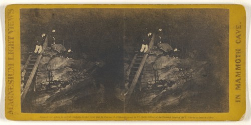 Cliffs Over The Dead Sea.; Charles Waldack, American, 1828 - after 1904, 1866; Albumen silver print