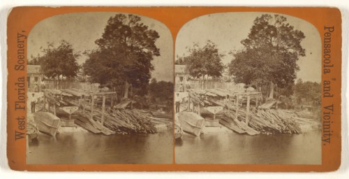 River view, Pensacola, Florida; John A. Walker, American, active 1880s - 1910s, 1880 - 1890; Albumen silver print