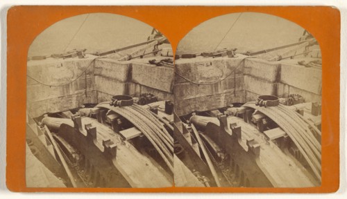 Saddle top of Tower; Waller & Schrader; about 1870; Albumen silver print