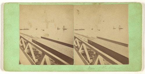 View of the Ocean,View at Wesleyan Grove Camp Ground, Martha's Vineyard; Joseph W. Warren, American, active 1870s, 1870s