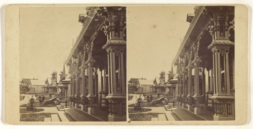 Ocean Ave from Dr. Tucker; Joseph W. Warren, American, active 1870s, 1870s; Albumen silver print