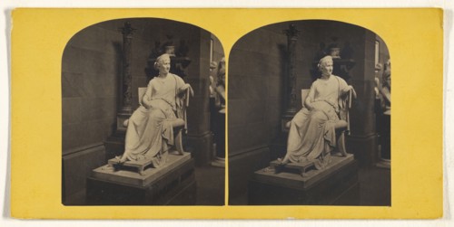 Madame Mere, Mother of Napoleon. - Canova; J.A. Warwick, British, active 1850s - 1860s, 1857 - 1860; Albumen silver print