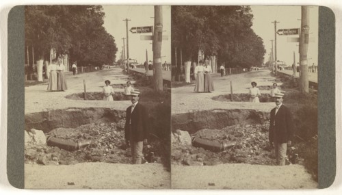 Colonial Beach, Va. The effect of the great cloud burst of Aug. 30 1906; Hanson E. Weaver, American, active 1860s - 1870s