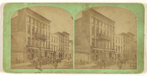 French Street, South of Fifth, Erie, Pennsylvania; F.J. Weber, American, active 1870s, 1870s; Albumen silver print