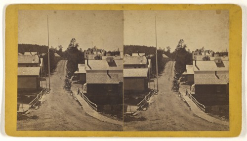 From Edw'd Swazey's Residence looking S.W; A.G. Webster, American, active 1870s, 1870s; Albumen silver print