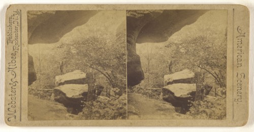 Projecting Rock. Rock City, N.Y; Webster & Albee; 1880s; Albumen silver print