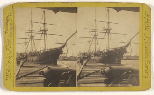 United States Ship Colorado, New York Harbor; Webster & Albee; 1880s; Albumen silver print