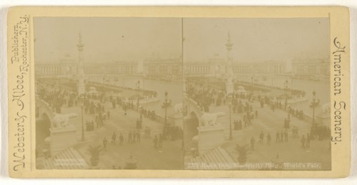 Basin from Electricity Bldg., World's Fair; Webster & Albee; 1893; Gelatin silver print