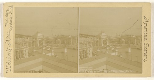 Peristyle from Mfgr's Bldg., World's Fair; Webster & Albee; 1893; Gelatin silver print