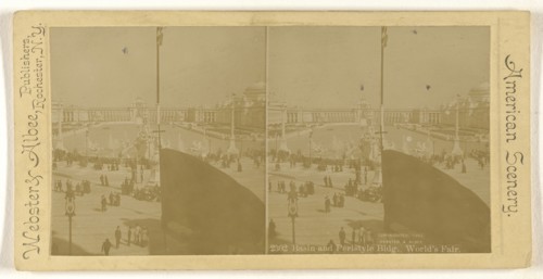Basin and Peristyle from Mfgr's Bldg., World's Fair; Webster & Albee; 1893; Gelatin silver print