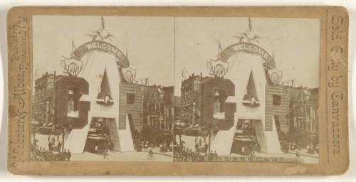 G.A.R. Arch, G.A.R. Meet, '97 Buffalo, N.Y; Webster & Albee; 1897; Gelatin silver print