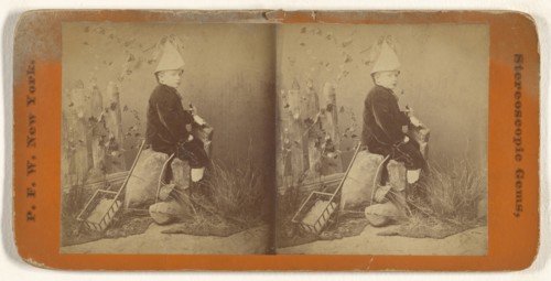 Playing Postillion. No. 22; Peter F. Weil, American, active New York, New York 1860s - 1870s, about 1865 - 1870; Albumen silver