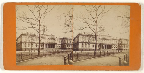 City Hall. New York; Attributed to Peter F. Weil, American, active New York, New York 1860s - 1870s, about 1865; Albumen silver