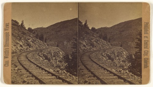 View on the Colorado Central R.R. from Black Hawk to Central City, Colorado; Charles Weitfle American, 1836 - after 1884
