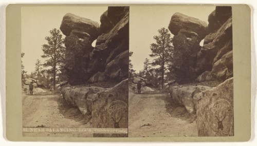 Near Balancing Rock, Garden of Gods; Charles Weitfle, American, 1836 - after 1884, about 1880; Albumen silver print