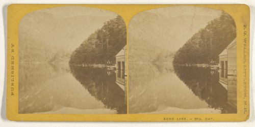 Echo Lake; Franklin G. Weller, American, 1833 - 1877, about 1870; Albumen silver print