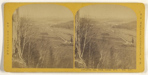 Littleton Vill. from Parker Mt'n; Franklin G. Weller, American, 1833 - 1877, about 1870; Albumen silver print