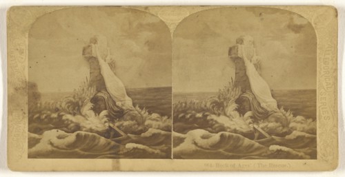 Rock of Ages, The Rescue., Franklin G. Weller, American, 1833 - 1877, 1875; Albumen silver print