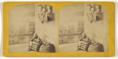 A Venetian Scene; Franklin G. Weller, American, 1833 - 1877, 1872; Albumen silver print
