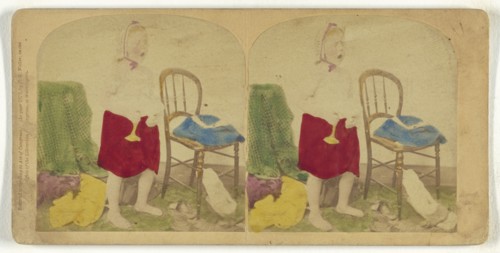 Good Night; Franklin G. Weller, American, 1833 - 1877, 1872; Hand-colored Albumen silver print