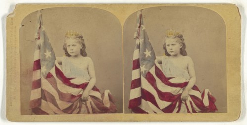 Columbia; Franklin G. Weller, American, 1833 - 1877, 1873; Hand-colored Albumen silver print
