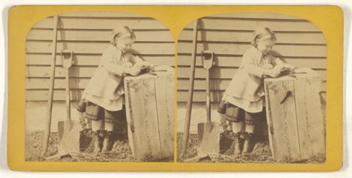 Found a Prize; Franklin G. Weller, American, 1833 - 1877, about 1870; Albumen silver print