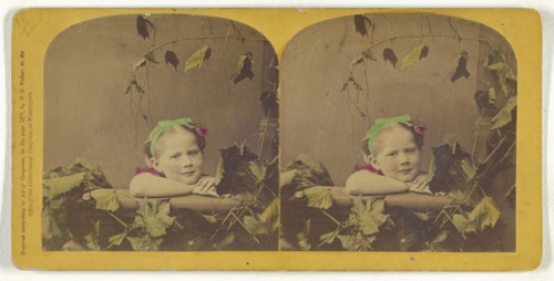 Happy Thoughts; Franklin G. Weller, American, 1833 - 1877, 1871; Hand-colored Albumen silver print