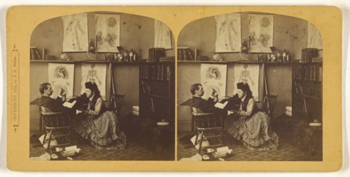 Future Courtship; Franklin G. Weller, American, 1833 - 1877, 1874; Albumen silver print