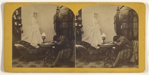 Reveries of a Bachelor; Franklin G. Weller, American, 1833 - 1877, about 1875; Albumen silver print