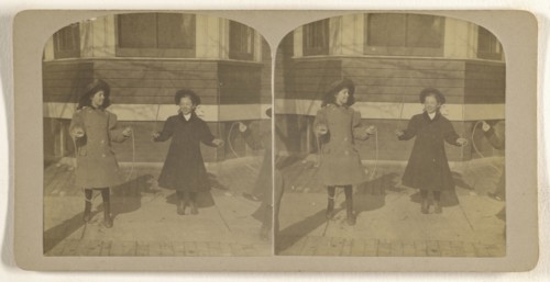 Mildred E. Wendt and Miss Walbillig, 427 1st, Albany, N.Y; Julius M. Wendt, American, active 1900s - 1910s, 1900s; Gelatin