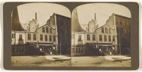 One of the oldest buildings now standing on Howard St. near S. Pearl St. Albany, N.Y; Julius M. Wendt, American, active 1900s